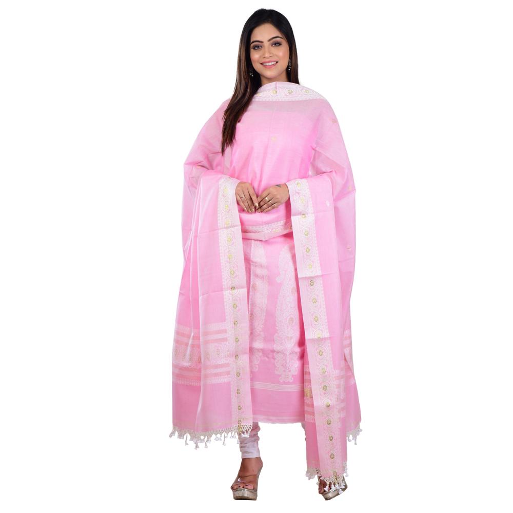 Handloom Cotton 3 Piece Suit