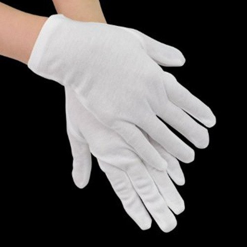 Latex Hand Gloves - Color: White