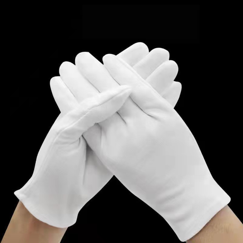 Latex Hand Gloves - Color: White