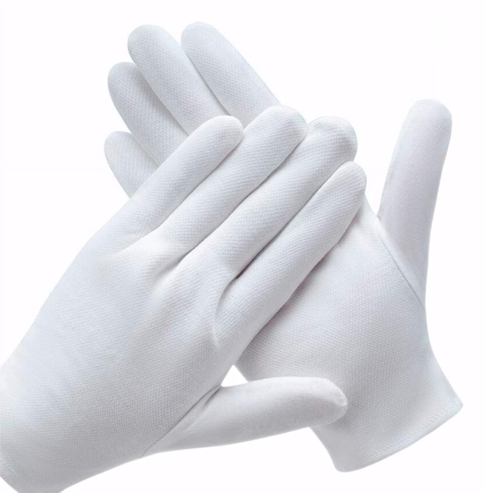Latex Hand Gloves - Color: White