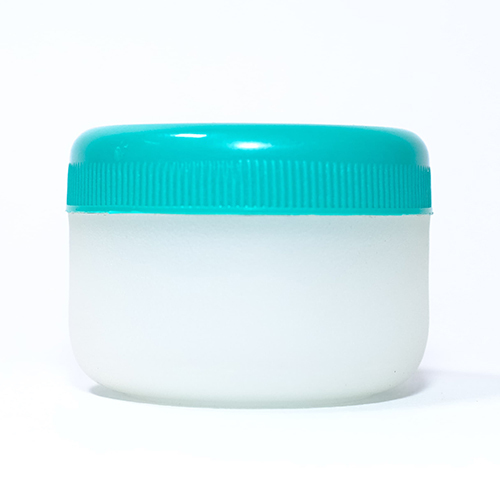 50 Gm Plastic Cream Jar - Color: White
