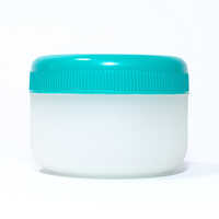 50 Gm Plastic Cream Jar - Color: White