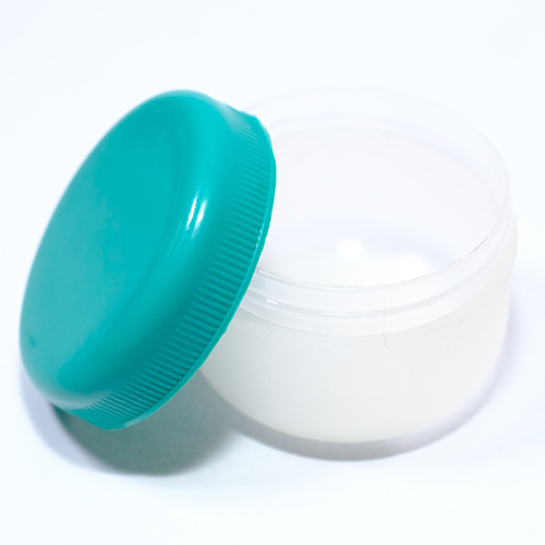 50 Gm Plastic Cream Jar - Color: White