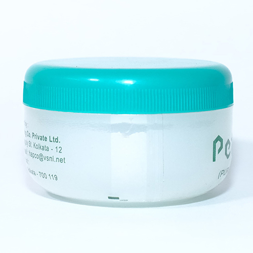 100 Gm Plastic Cream Jar - Color: White