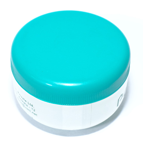 100 Gm Plastic Cream Jar - Color: White