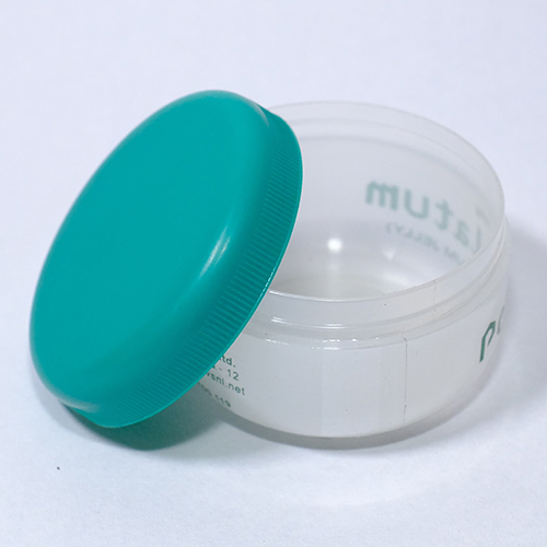 100 Gm Plastic Cream Jar - Color: White