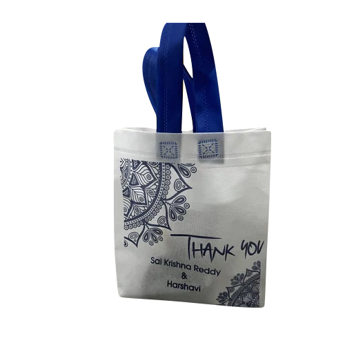 Loop Handle Non Woven Return Gift Bag - Color: White