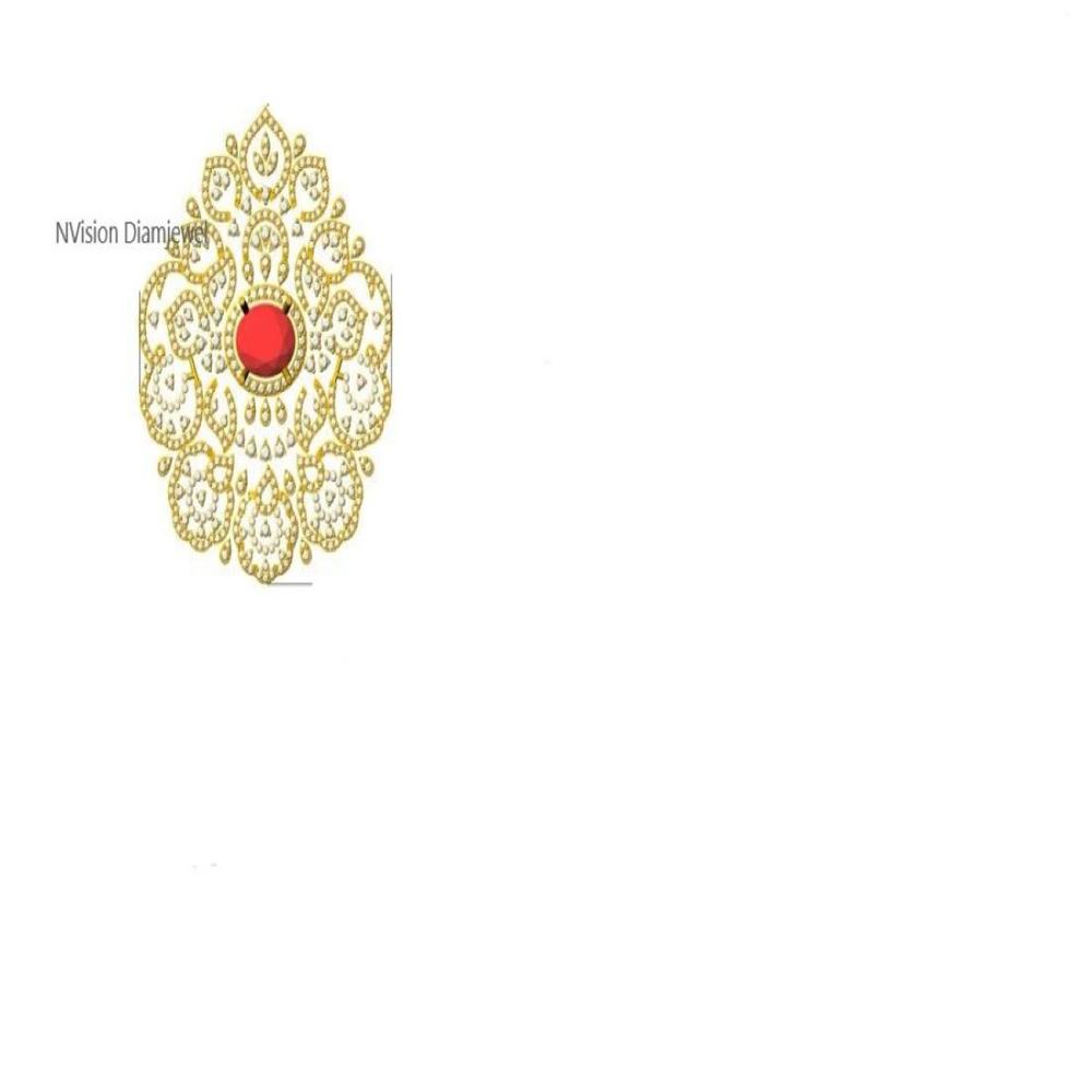 Exquisite Royal changeable Ruby Pendant with Labgrown Diamond Filigree