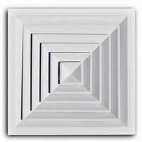 White Square Diffuser - Color: As Per Availability
