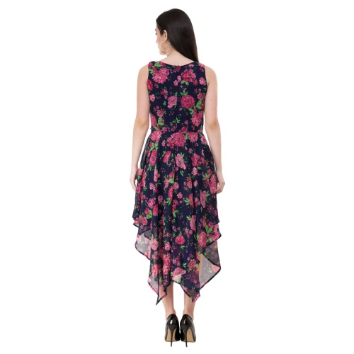 Party Wear Printed Georgette Dress