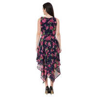 Party Wear Printed Georgette Dress