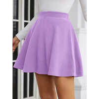 Ladies Lavender Designing Skirt - Color: Purple