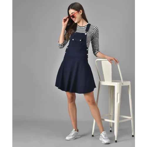 Women Dark Blue Dungaree