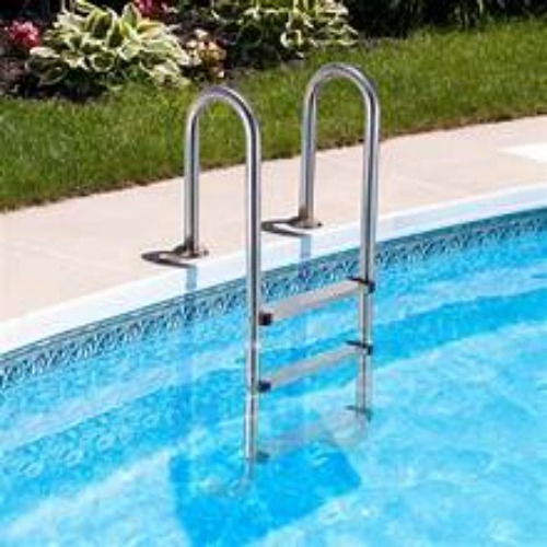 Swimming Pool Ladder - Color: Silver