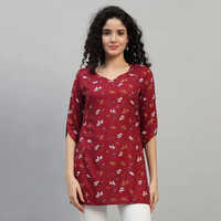 Rayon Short Kurtis - Color: Multicolor