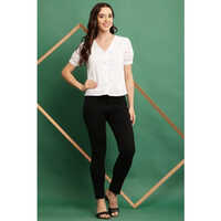 White Ladies Cotton Top