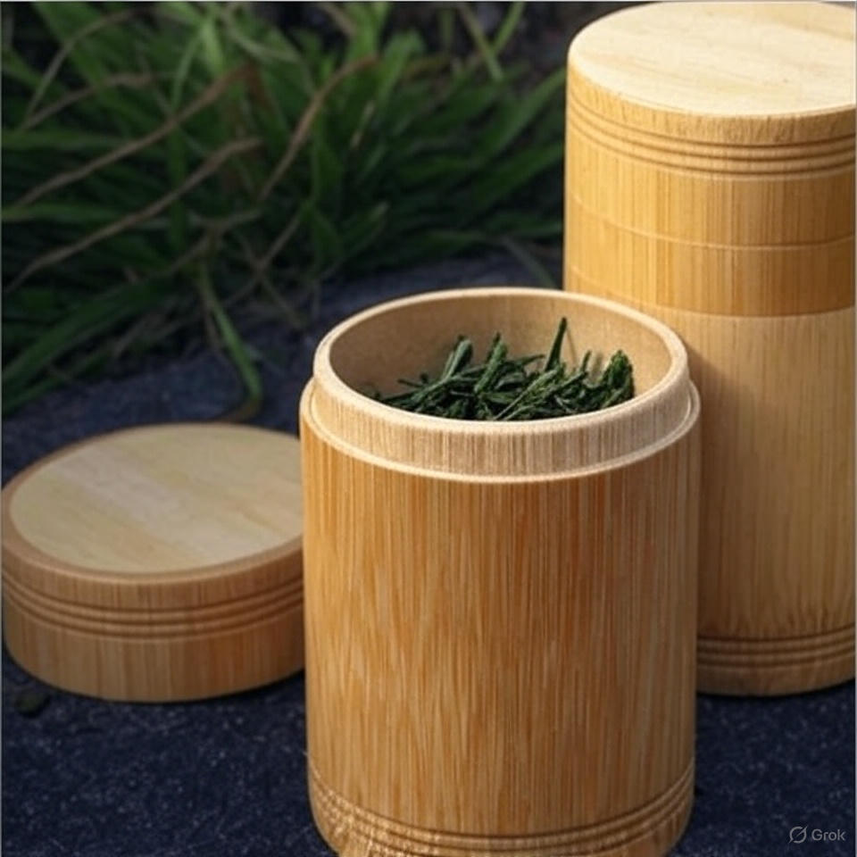 Bamboo Jar - Color: Natural