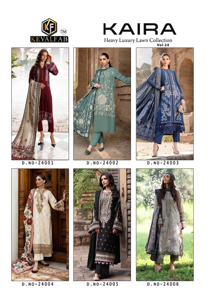 keval Kaira Vol-24  Karachi Dress Material