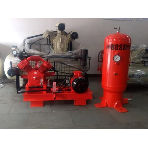 10 Hp Two Stage Heavy Duty Air Compressor - Air Flow Capacity: 15 Cubic Feet Per Minute (Ft3/Min)