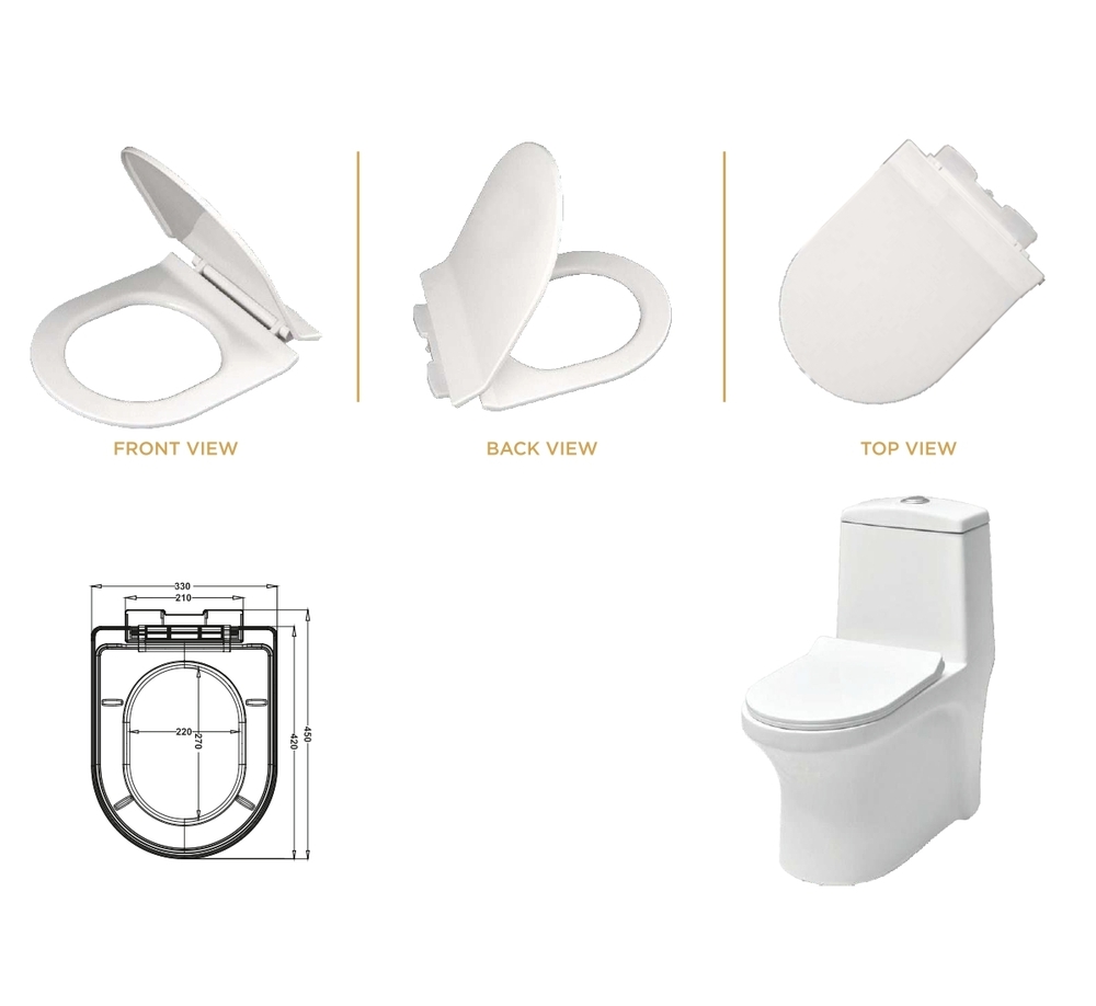 Plastic toilet seat cover