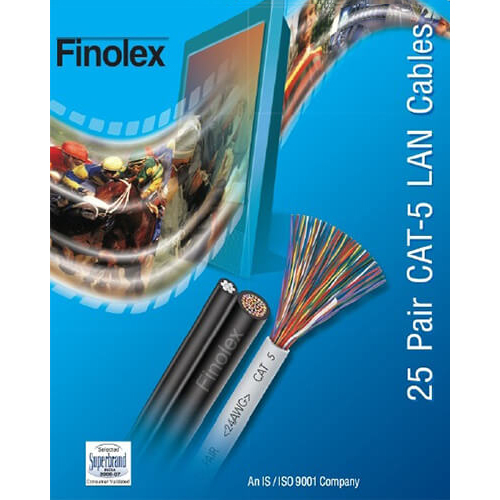 25 Pair Cat-5 Lan Cables - Color: Multiple