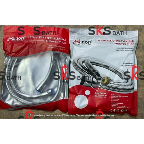 Madon Shower Tube - Color: Silver