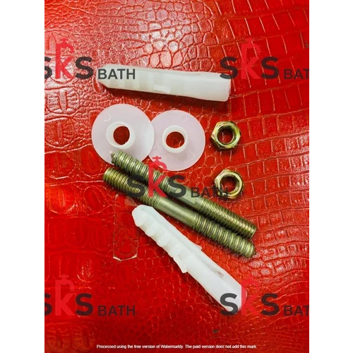 Wash Basin Fixing Screw Set - Color: Golden