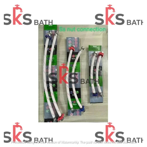 Stainless Steel Nut Connection Pipe - Color: Silver