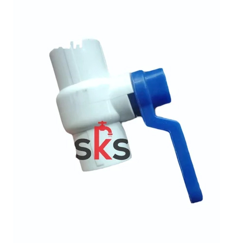 15Mm Pvc Ball Valve - Color: White & Blue