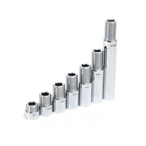 Brass Extension Nipple - Color: Silver