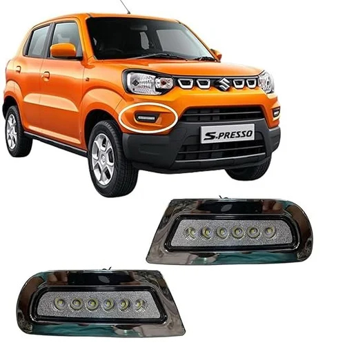 K D LED Fog Lamp Set for Maruti Suzuki S-Pressso 2019-2022 Models