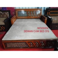 Wooden Dewan Cum Bed - Color: Brown