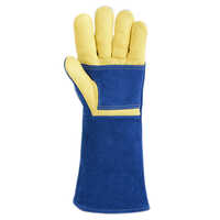 Heat And Water Repellent  Split Leather Gloves With Aramid Palm