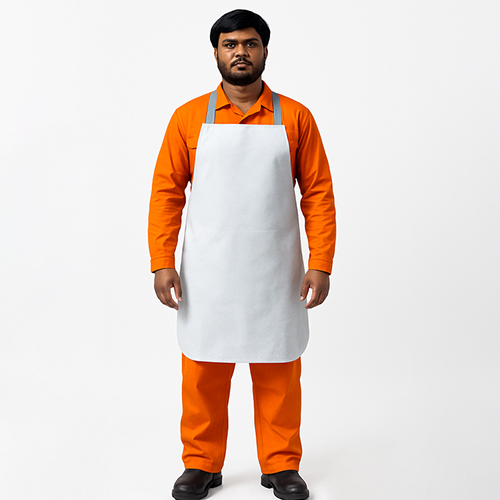 White Premium Quality Split Leather Apron