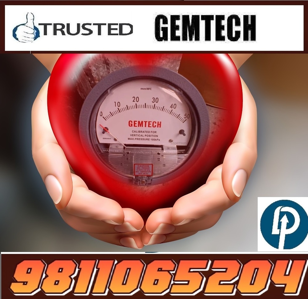 Popular Cities GEMTECH Differential Pressure Gauge Wholesalers by Surat