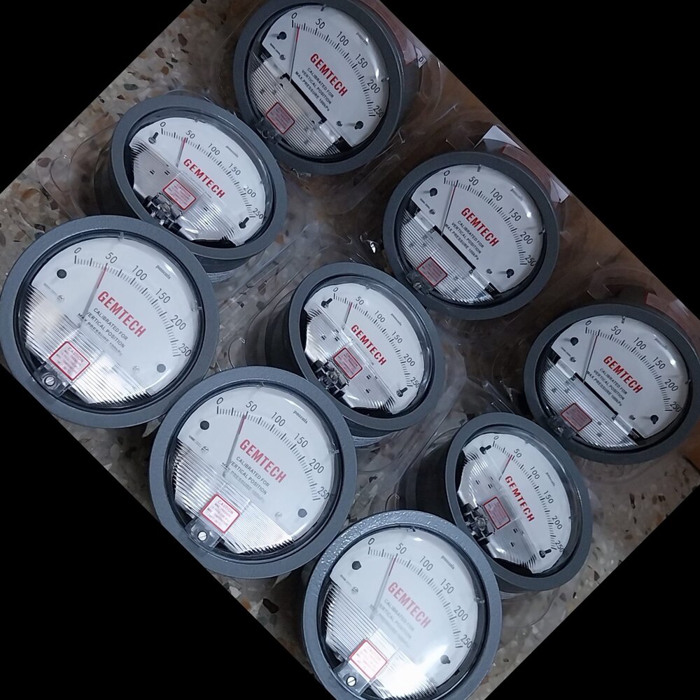 GEMTECH DIFFERENTIAL PRESSURE GAUGE For Clean Rooms