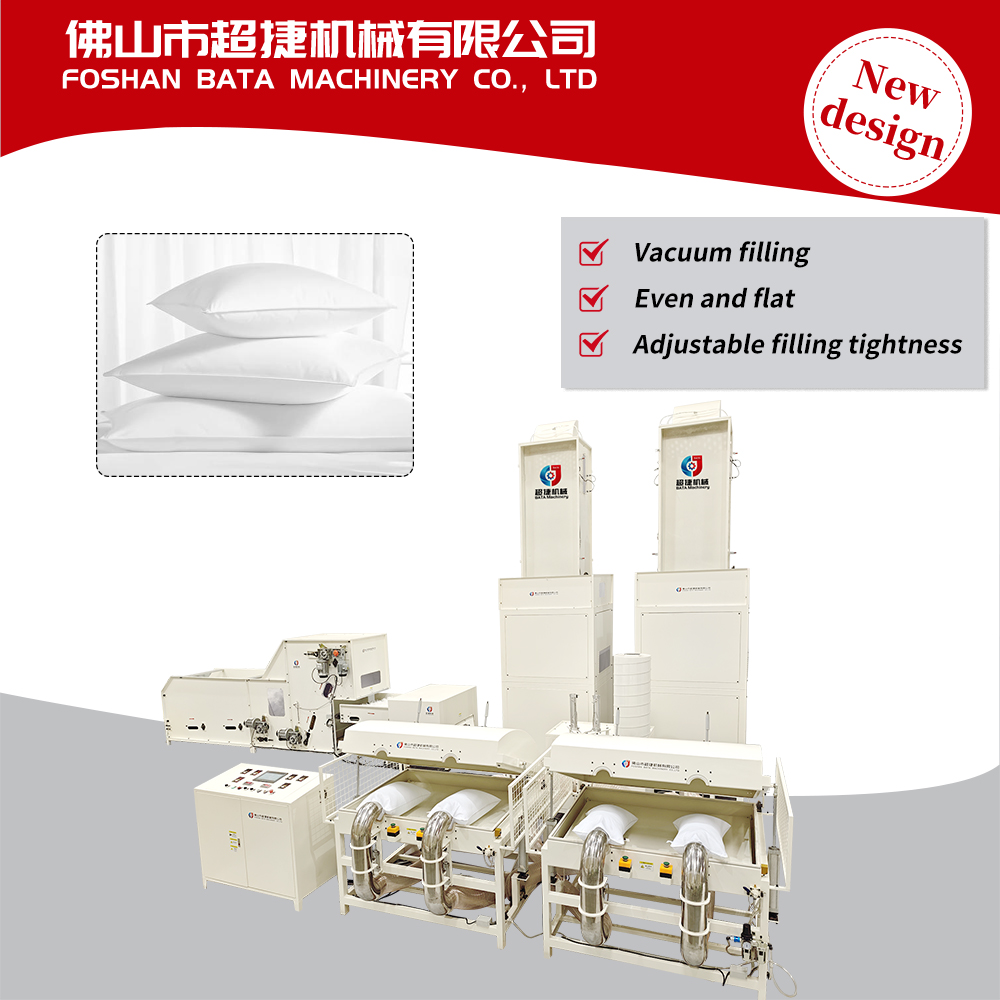 Automatic Pillow Production Line With High Efficiency - Color: White
