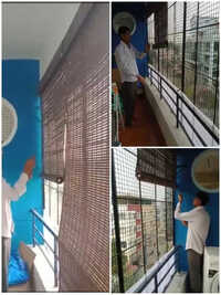 Pvc Roller Blind - Color: Brown