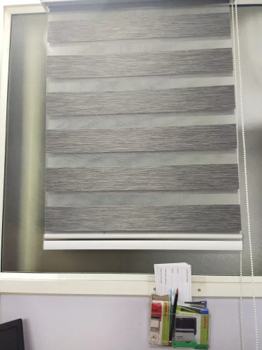 Zebra Curtain Blinds - Color: Grey