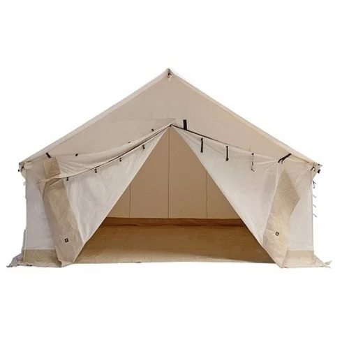 Double Fly White Canvas Tent - Size: 12x12 Feet