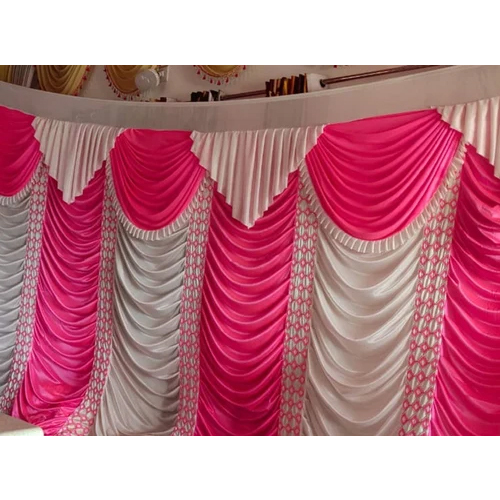 Multicolor Printed Lycra Decoration Side Wall - Size: Standard