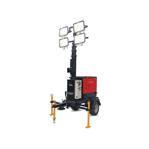 Mahindra Powerol Mobile Lighting Towers - Color: Red