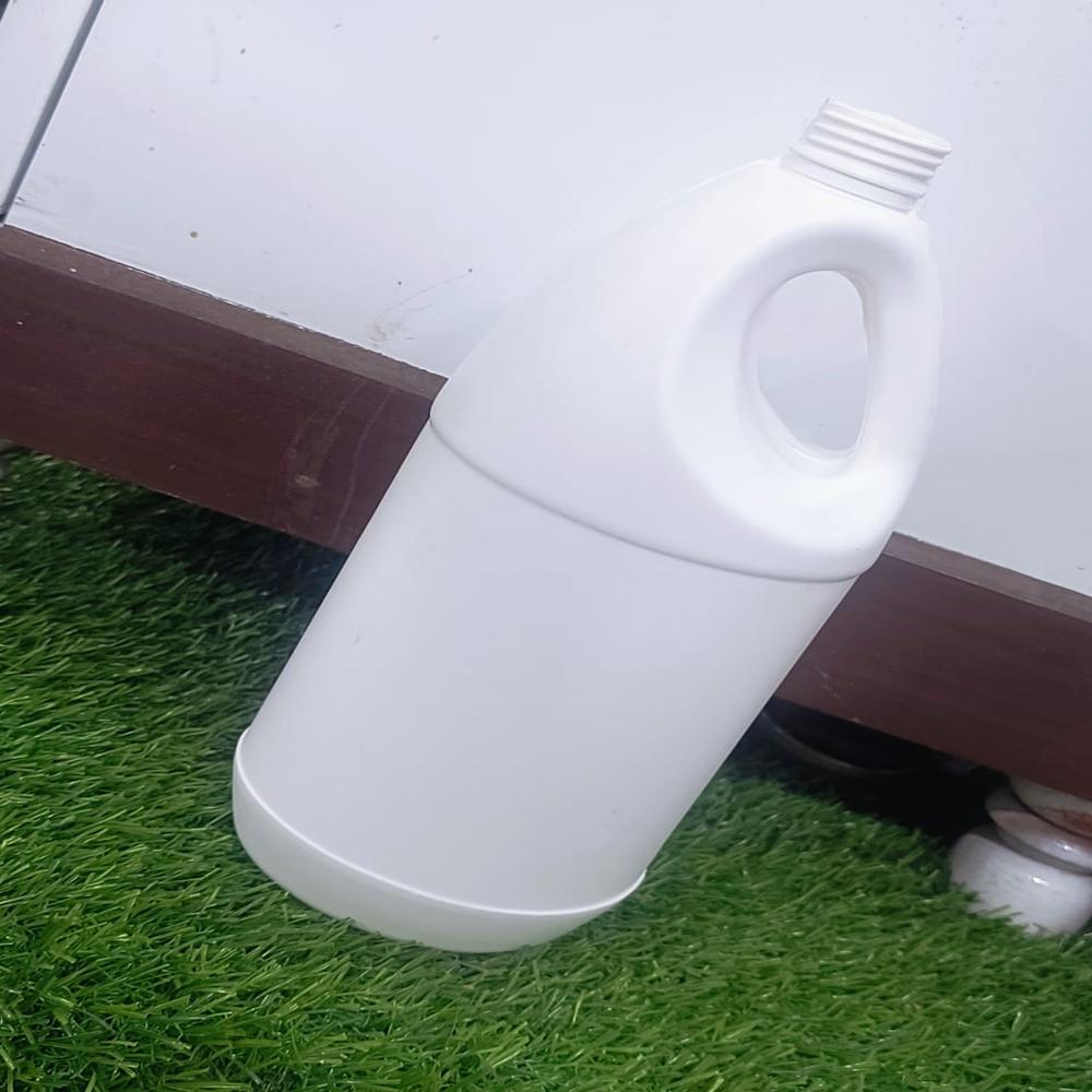 1 Litre Hdpe Bottle - Plastic, Standard Size, White Color | Odor Free, High Durability, Eco-friendly, Polished Surface Finish, Industrial Use