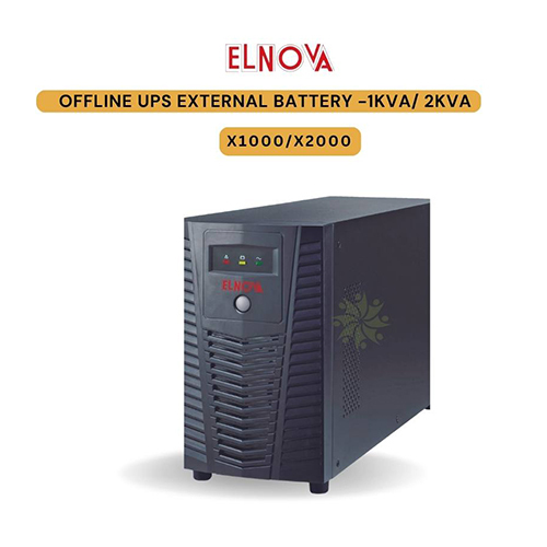 Elnova Offline Upsexternal Battery 1 Kva - 2Kva - Color: Black