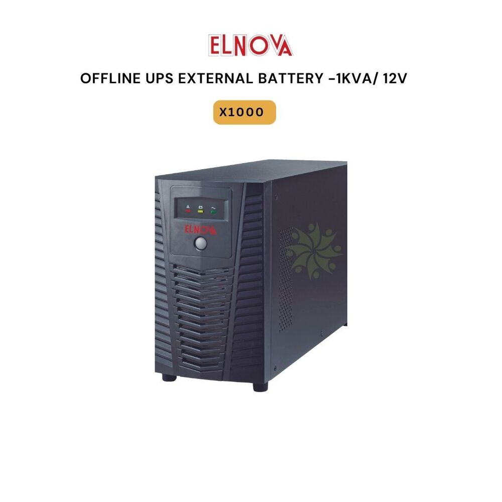 Elnova  Offline Ups 1 Kva  External Battery - Color: Black