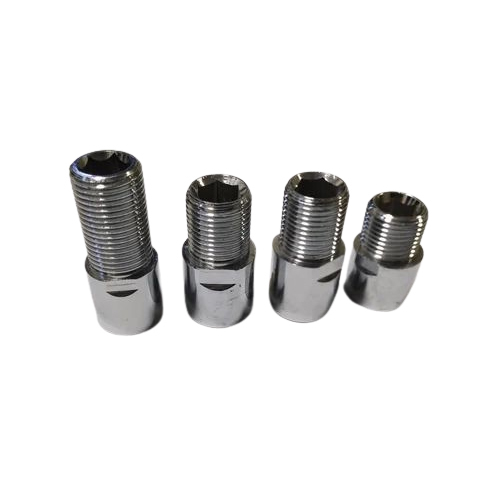 Brass Extension Nipple - Color: Silver