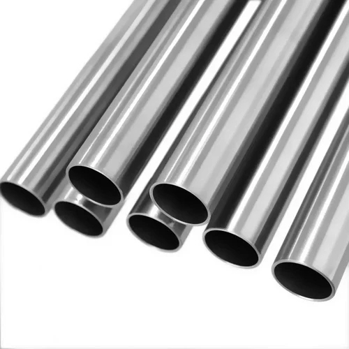 6M Titanium Round Welded Pipe - Color: Silver