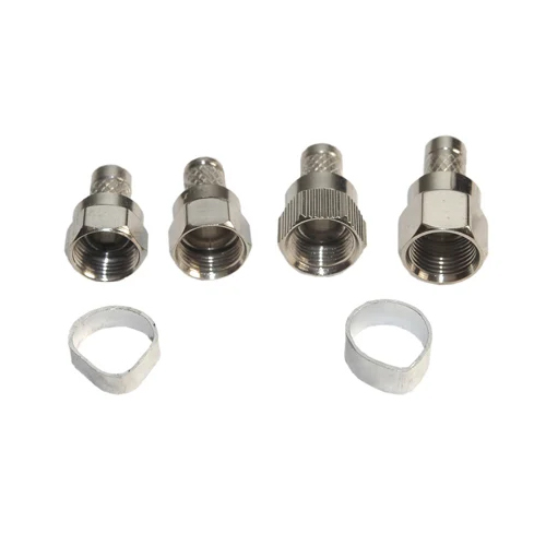 Brass F5 Connector - Color: Silver