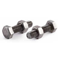 Stainless Steel Hex Stud Bolt - 5mm Diameter, 20mm Length | Silver Color, Polished Finish, Ideal For Secure Fastening In Heavy-duty Projects