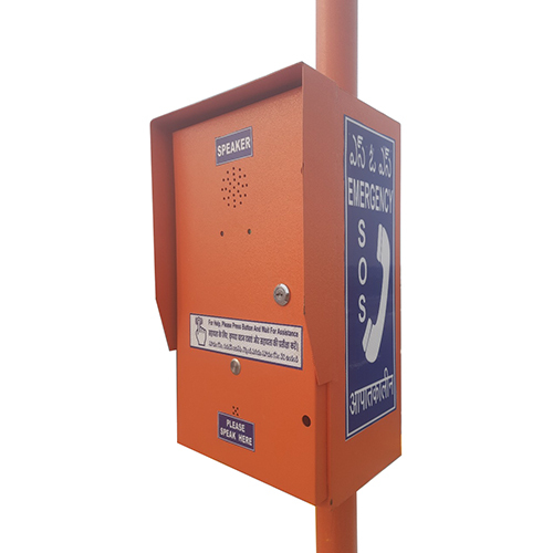 Emergency Call Box - Color: Orange Paint Coated